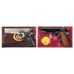 Collector's Lot of Two Boxed Colt Series 80 Semi-Automatic Pistols