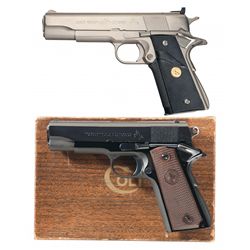 Two Colt Semi-Automatic Pistols