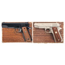 Two Colt Semi-Automatic Pistols