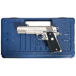 Stainless Colt Gold Cup Trophy Model 1911 Semi-Automatic Pistol with Case