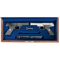 Cased Set of Colt First Edition Auto 22 Semi-Automatic Pistols