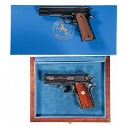 Two Colt Semi-Automatic Pistols