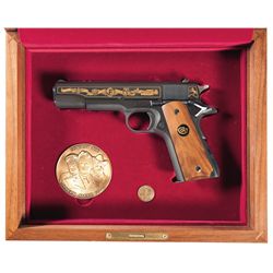 Colt Joe Foss Commemorative Model 1911A1 Semi-Automatic Pistol with Factory Letter