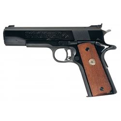Colt MKIV Series 70 Gold Cup National Match Semi-Automatic Pistol with Colt 22 Conversion Kit and Ca