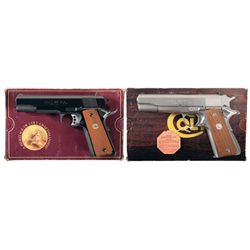 Collector's Lot of Two Boxed Colt Series 80 Pistols