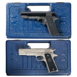 Two Cased Colt Model 1911 Semi-Automatic Pistols