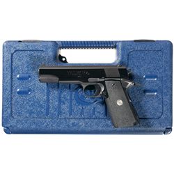 Colt MKIV Series 80 Government Model 1911 Semi-Automatic Pistol in 9x23 Win. Caliber with Case