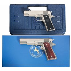 Two Colt Semi-Automatic Pistols