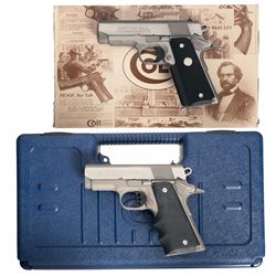 Two Cased Colt Compact Semi-Automatic Pistols
