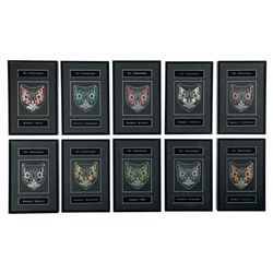 Collection of Ten Framed Nazi Standard Bearer's Patches