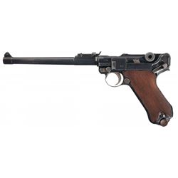 Post-World War I 1920 Rework German DWM Artillery Luger with Artillery Holster