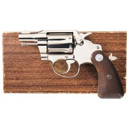 Rare Nickel Plated Colt Second Issue Detective Special Double Action Revolver with Original Box