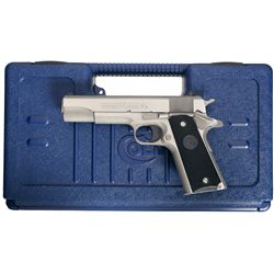 Colt Series 80 Government Model Semi-Automatic Pistol in .38 Super Caliber with Case