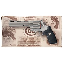 6 Inch Stainless Colt Anaconda Double Action Revolver with Box and Case
