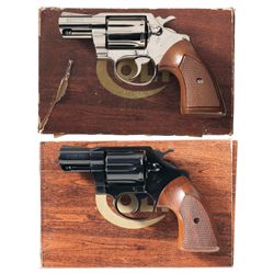 Collector's Lot of Two Boxed Colt Double Action Snub-Nosed Revolvers