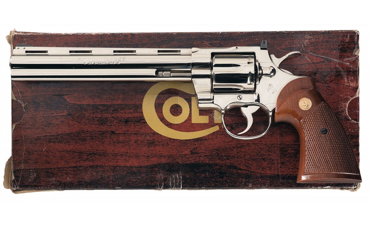 Rare Colt Python Target Double Action Revolver in .38 Special Caliber ...