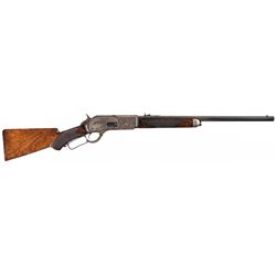 Scarce Documented Special Order Deluxe Winchester Model 1876 .50 Express Rifle with Factory Letter