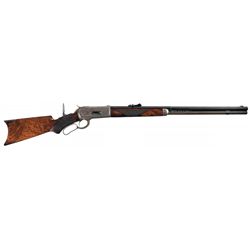Documented Special Order Winchester Model 1886 Deluxe Lever Action Rifle with Factory Installed Mili