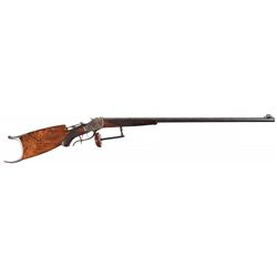 Engraved Documented Special Order Deluxe Winchester Model 1885 High Wall Single Shot Schuetzen Rifle