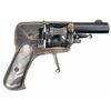Image 1 : Finely Engraved Gold Inlaid European Folding Trigger Double Action Revolver with Rare Black Pearl Gr