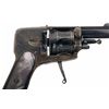 Image 4 : Finely Engraved Gold Inlaid European Folding Trigger Double Action Revolver with Rare Black Pearl Gr