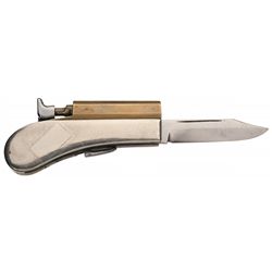 J. Cernea Brass Barrel Percussion Knife Pistol