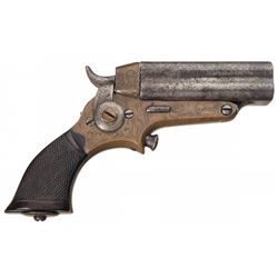 Engraved Eben T. Starr Four Barrel Pepperbox