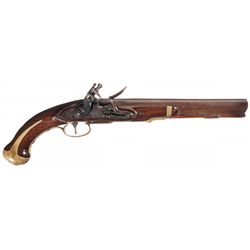 Marvelous Scarce U.S. Harpers Ferry Model 1805 Flintlock Martial Pistol