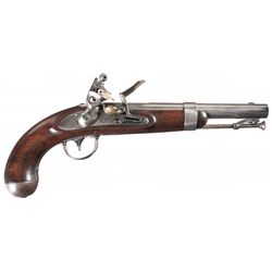Scarce Model 1836 Flintlock Pistol with Variant Eagle Marking