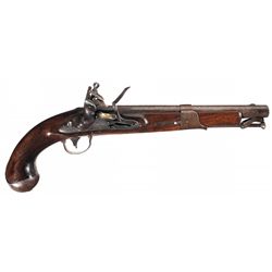 U.S. Simeon North Model 1819 Flintlock Pistol