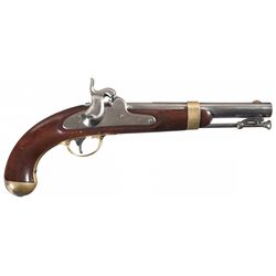 Excellent Aston Contract U.S. Model 1842 Percussion Pistol