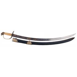 I. D. Wolfe Marked Eagle Head Pommel Officer's Sword