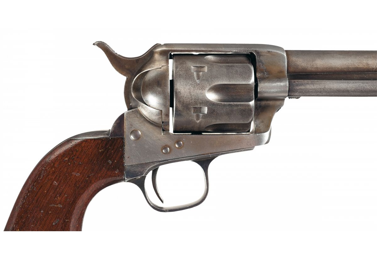 Rare 44 Rimfire Colt Single Action Army Revolver with Factory Letter