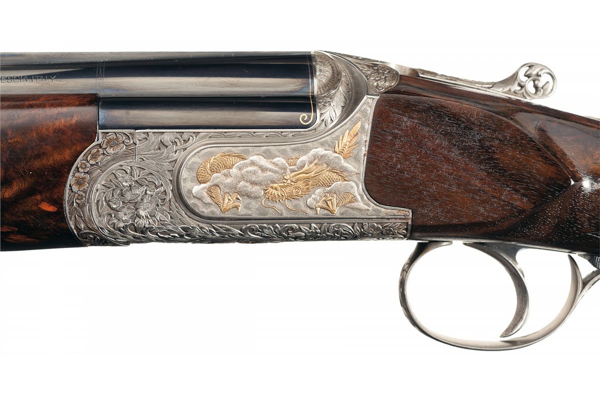Engraved and Gold Inlaid Renato Gamba Over/Under Shotgun