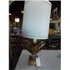 Image 1 : Large Gold Ceramic Lamp 31" tall x 14" wide without shade