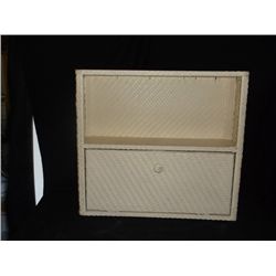 Wicker Bathroom Wall Cabinet 19" x 6" 17" Tall