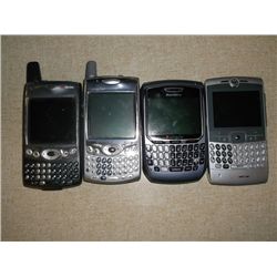 4 Cell Phones 1 MOTO Q 2 Palm TREO'S 1 Black Berry