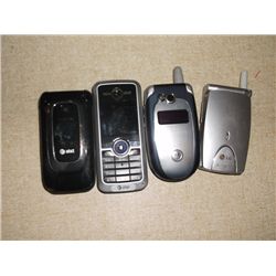 4 Cell Phones 1 Nokia 2 Motorola's 1 LG
