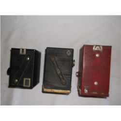 3 Brownie Box Cameras Vintage Cameras from 30's/40's