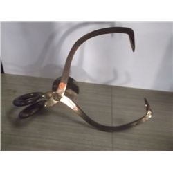 Vintage Brass Ice Tongs Brass Ice Tongs made into Paper Towel Dispencer