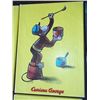 Image 5 : 4-Curious George on Canvas 4 Curious George Paintings on Canvas approx 10" x 14" each