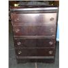 Image 1 : 4 Drawer Dresser Dresser from the 50's needs some repair 30" wide x 18" deep x 44" Tall
