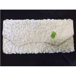 vintage white sequins & beads clutch purse vintage white sequins & beads clutch purse Hong Kong Apro