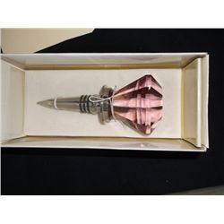 Purple Door Knob Bottle Stopper Mango Moon Collection New in Box