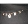 Image 1 : Sterling Silver Charm Bracelet All marked .925