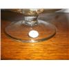 Image 1 : Crystal Clear Hand Crafted Hand Painted in 24k gold footed bowl