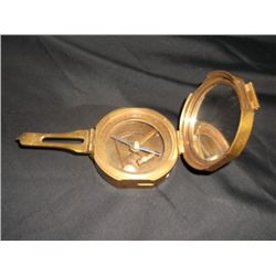Vintage Stanley London Compass Brass Pocket survey Instrument very old and in very good condition