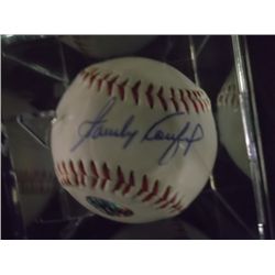Sandy Koufax Autographed Ball Come with a certificate of Authenticity from YMC Sports