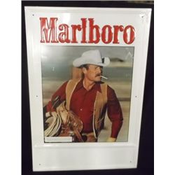 Marlboro Man Tin S 23" wide X 34" tall Marlboro Tin Advertisement Sign