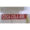 Image 2 : Tin Coca-Cola Ave Sign Approx. 24" Long x 5" Wide